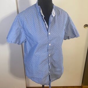 Denim & Flower Short Sleeve Slim Fit Button Down